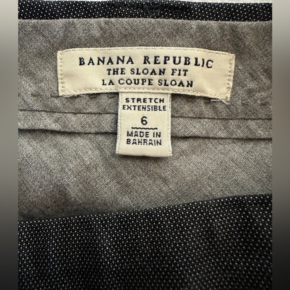 Banana Republic Charcoal Sloan Fit Pants - Size 6 - Picture 4 of 5